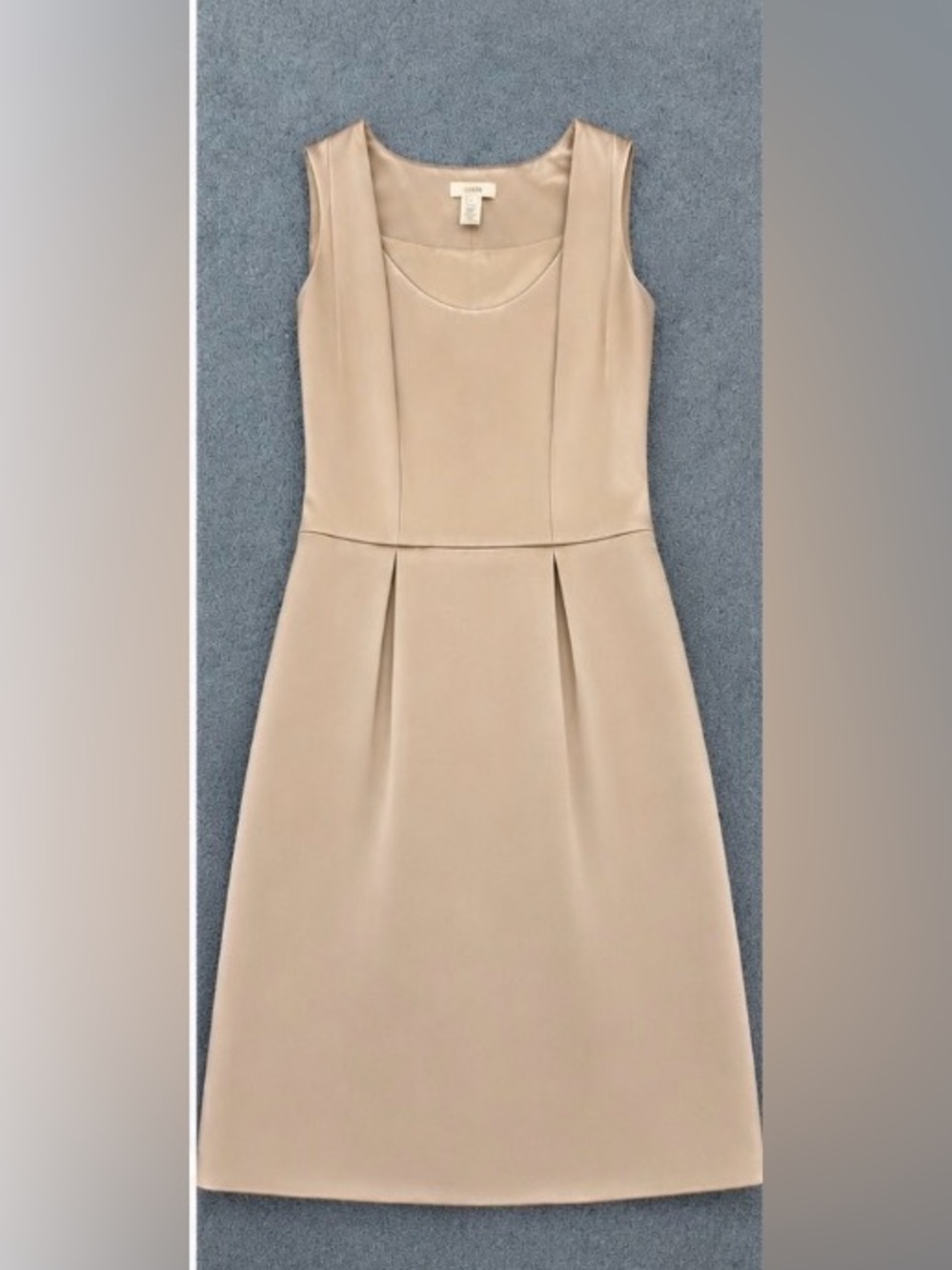 J. Crew 100% Silk Sleeveless Champagne Dress